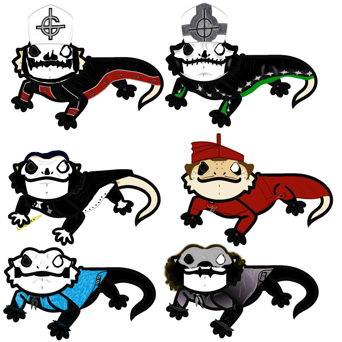 Ghost Band Beardies