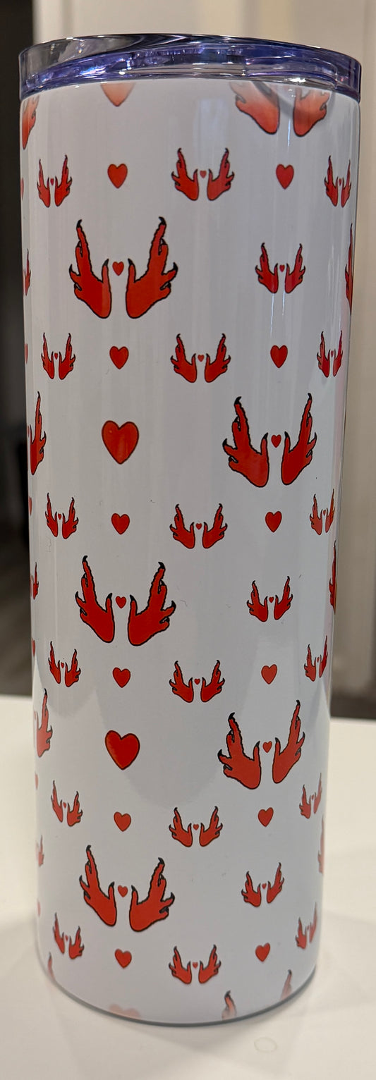 Foot Heart Tumbler