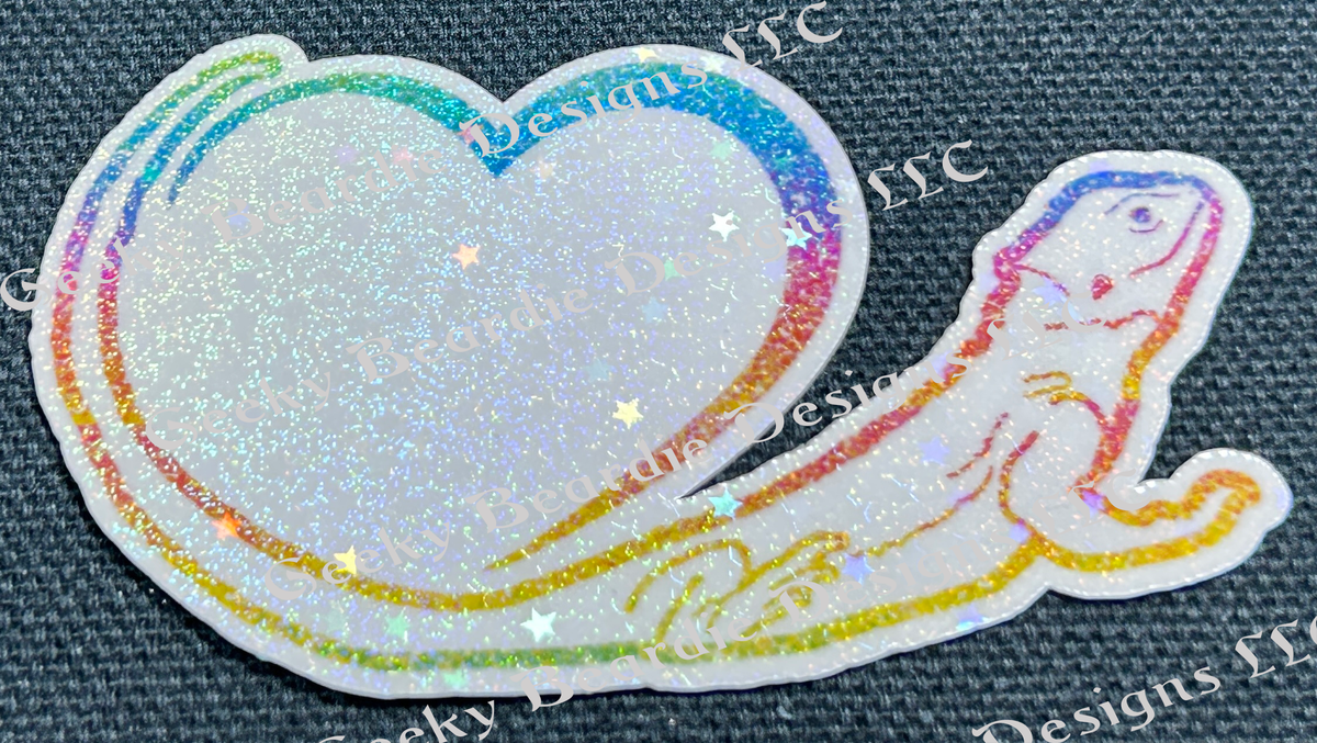 Beardie Love Sticker