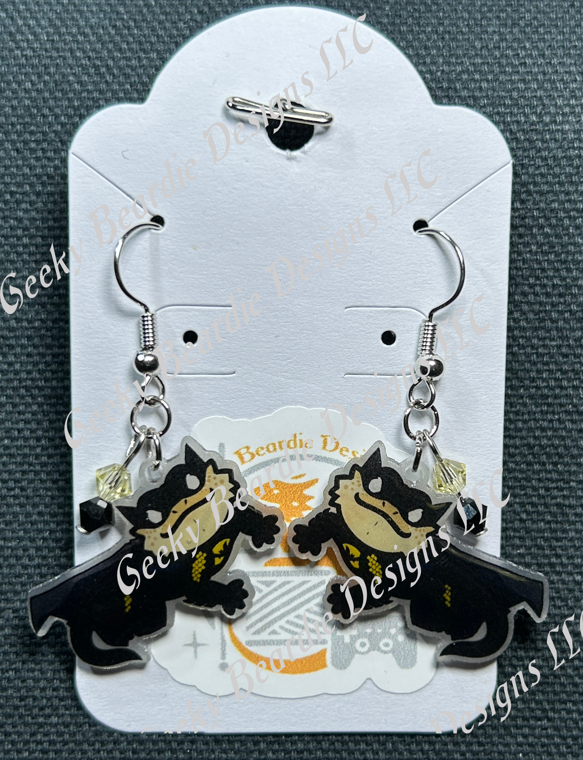 The Dark Beardie Earrings