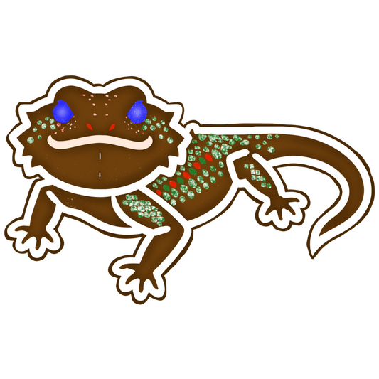 Gingerbeard Dragon Sticker