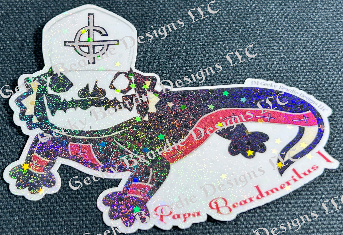 Papa Beardmeritus I Sticker