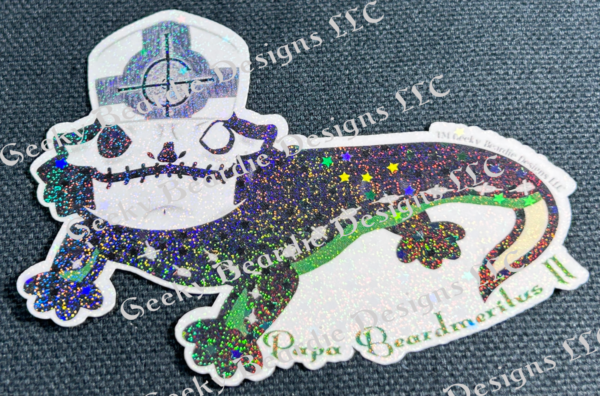 Papa Beardemeritus II Sticker