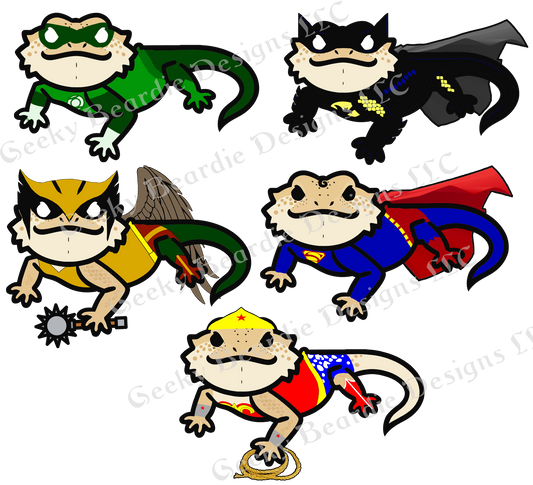 Super Beardies, Series 2 Sticker Pack