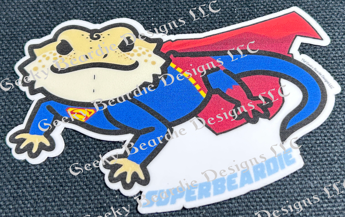 SuperBeardie Sticker